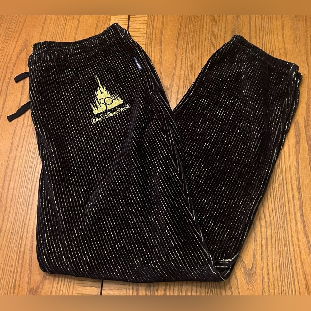 Walt Disney World 50th‎ Anniversary Spirit Jersey Corduroy Luxe Jogger Pants XL